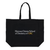 USC Trojans Herman Ostrow School of Dentistry of USC Large Pocket Black Tote Bag